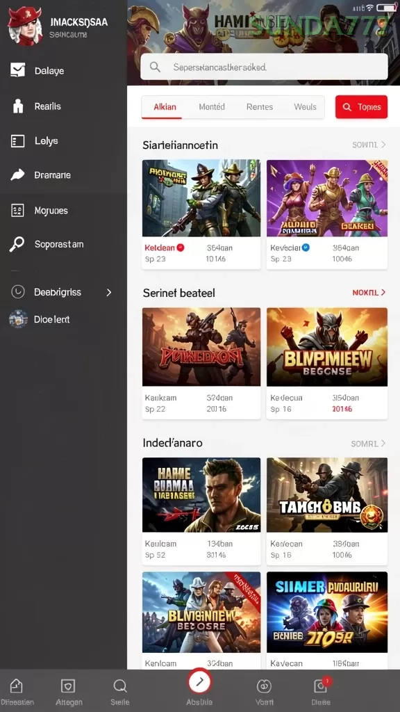 Cuplikan layar BIGBET78 — aktivitas