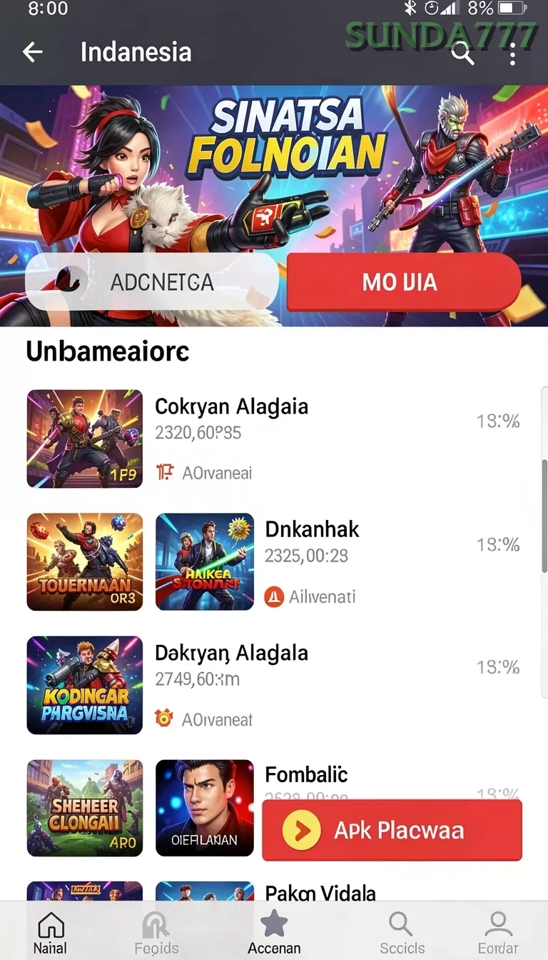 Cuplikan layar LUXURY333 — aktivitas